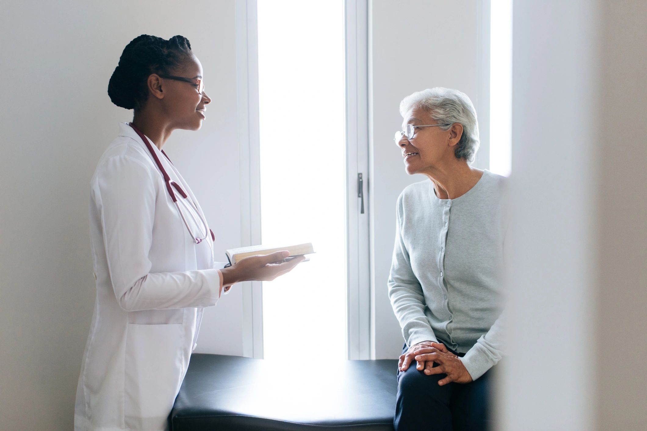 Compassionate healthcare consultation between provider and patient