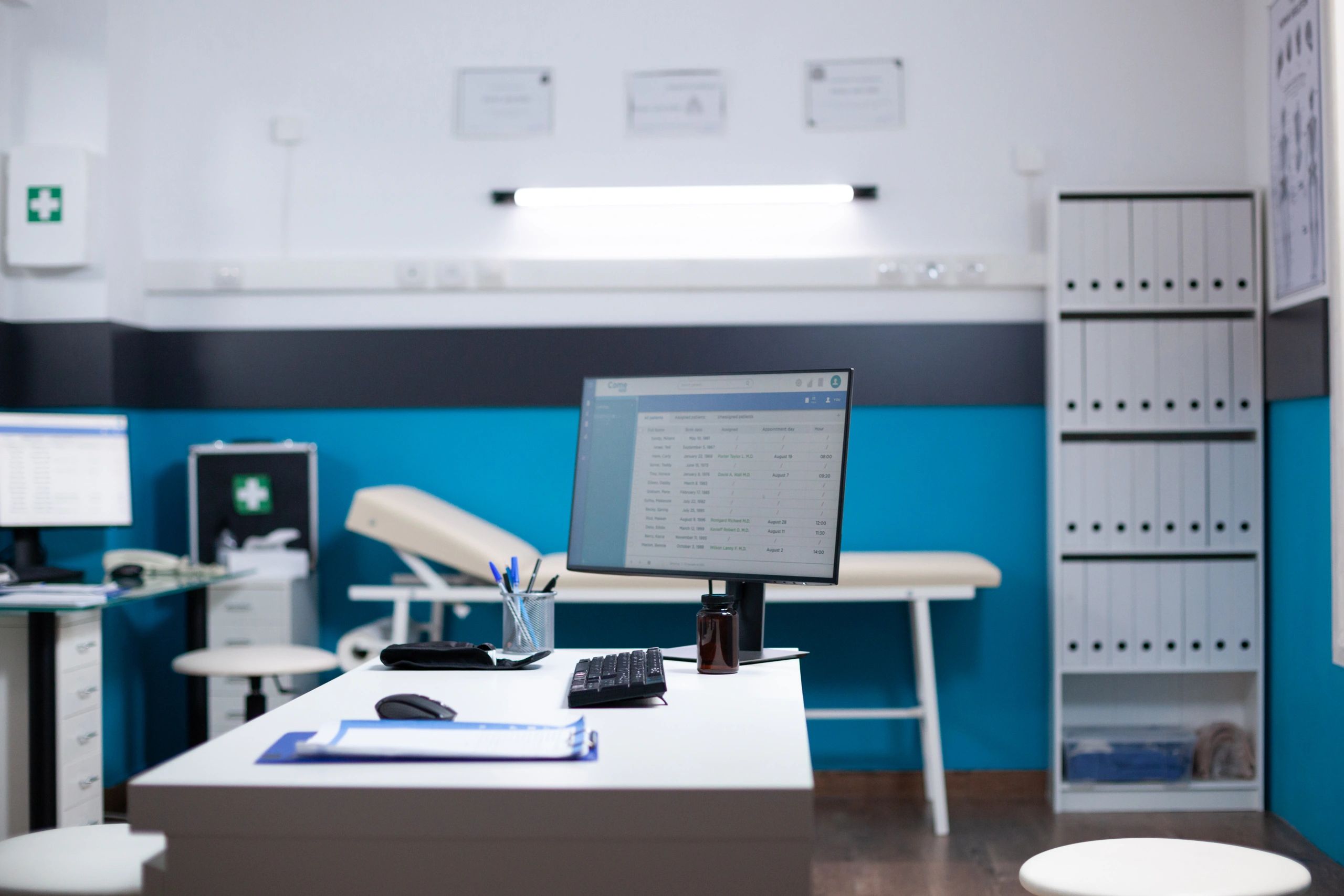 Modern outpatient clinic office interior