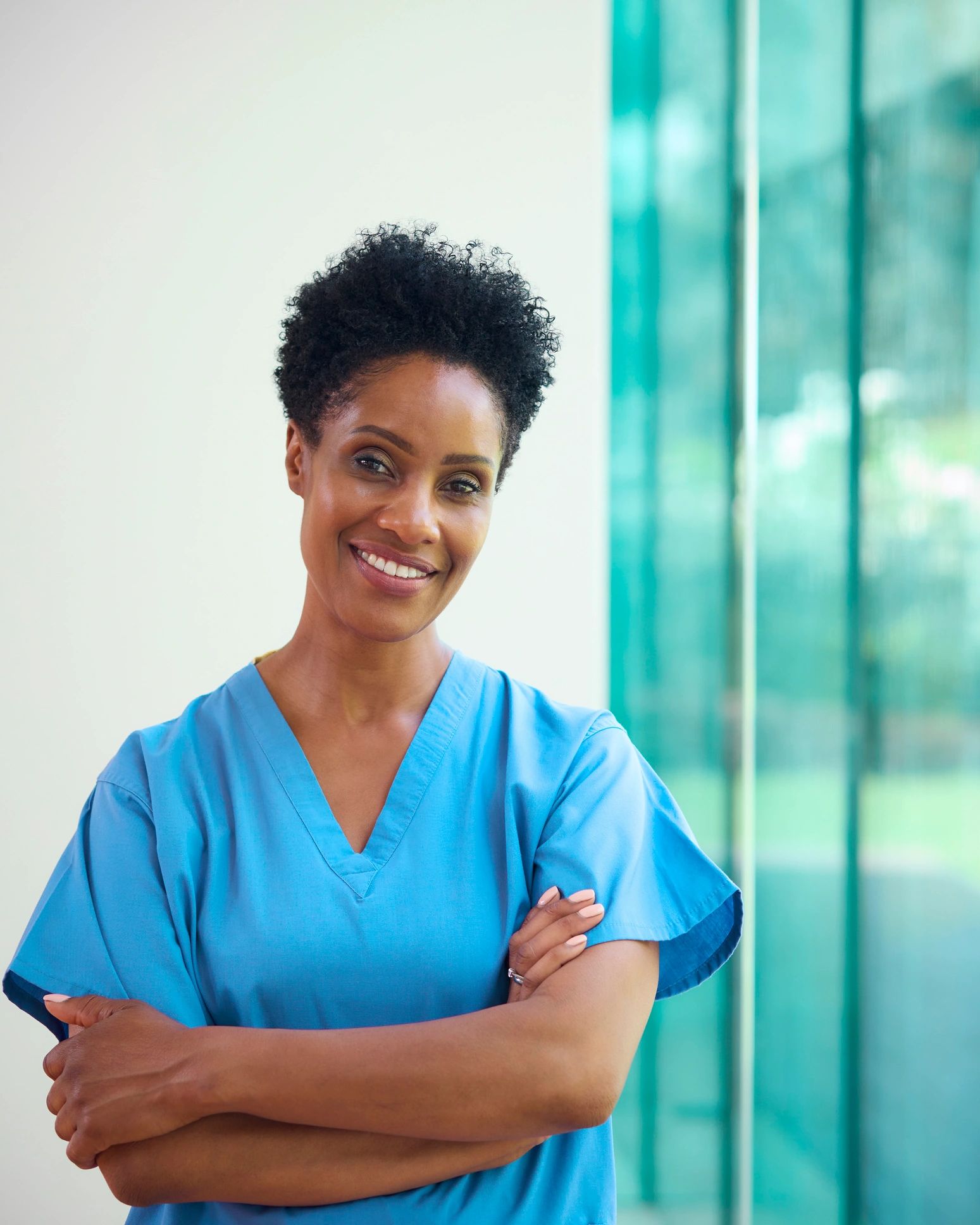 Smiling clinical leader portrait